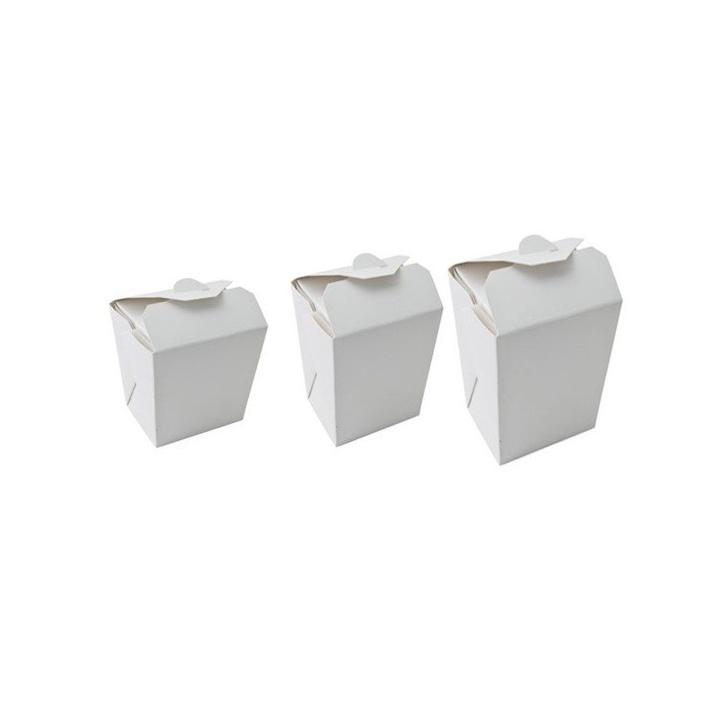 1000ml Noodle / Fried Rice Takeaway Box Round Bottom (PE) - WHITE  500 pcs
