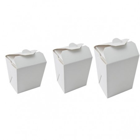 1000ml Noodle / Fried Rice Takeaway Box Round Bottom (PE) - WHITE  500 pcs