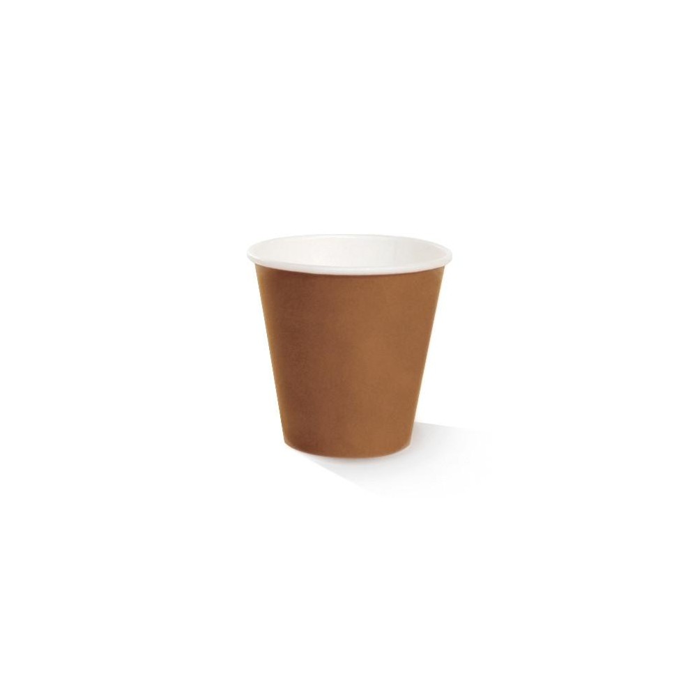 8oz Biodegradable Single Wall Coffee Cup One Lid Fits All