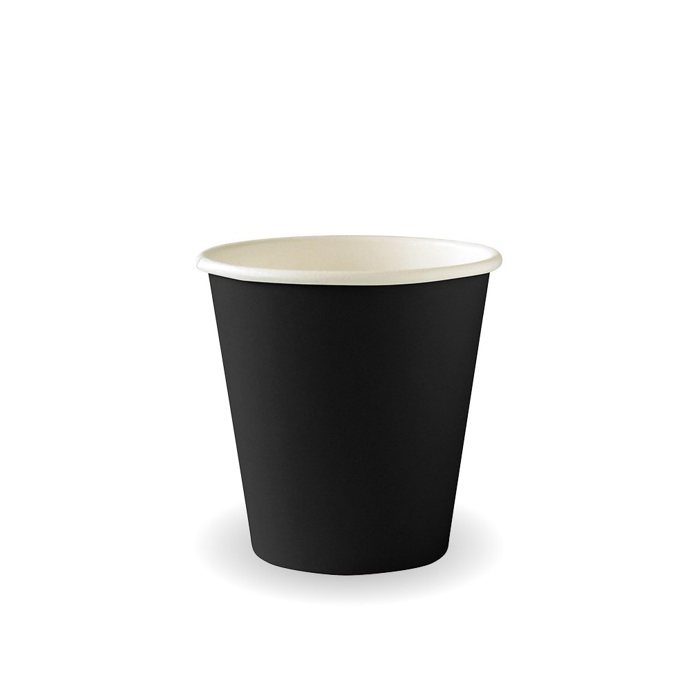 6oz Aqueous Single Wall BioCup Black  1000 pcs