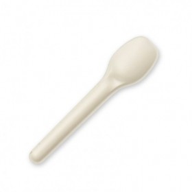 11cm Sugarcane Tea Spoon - White   3000 pcs
