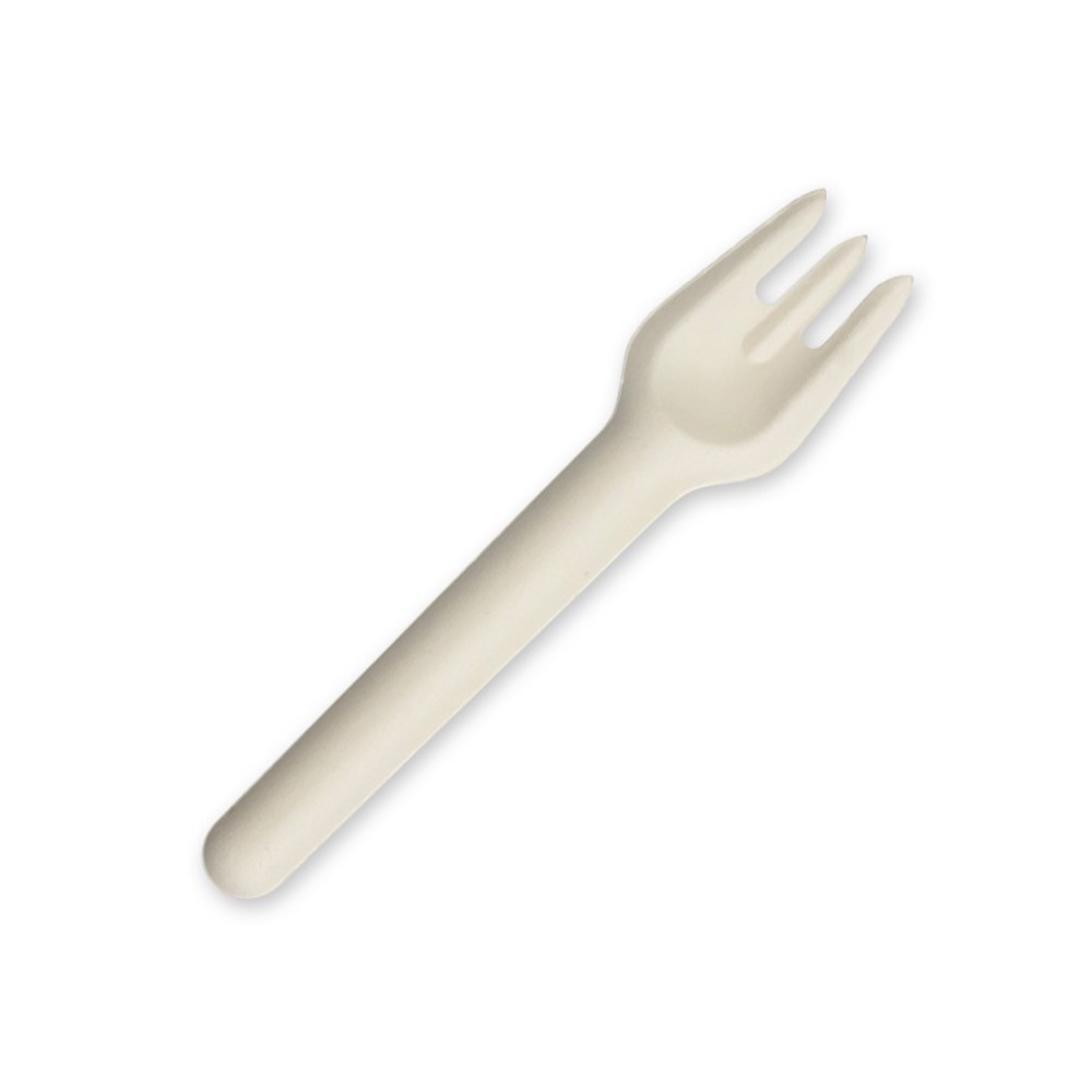 15.4cm Sugarcane Fork - White   1000 pcs