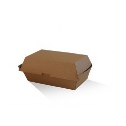 Snack Takeaway Box Regular (176x91x85) Corrugated Kraft Plain  200 pcs