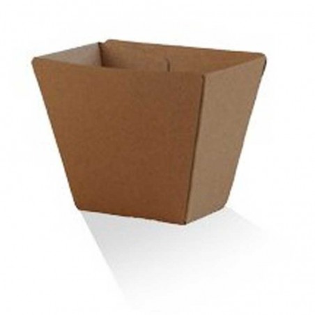 Hot Chips (70x45x90) Takeaway Cup - Corrugated Kraft Plain  500 pcs