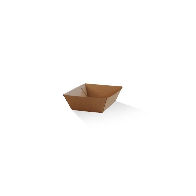 Takeaway Tray Small (130x91x50) Corrugated Kraft Plain  500 pcs