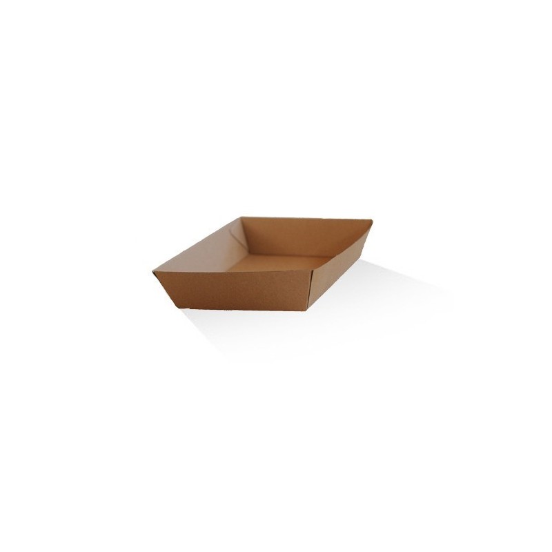 Takeaway Tray Medium (180x134x45) Corrugated Kraft Plain  250 pcs