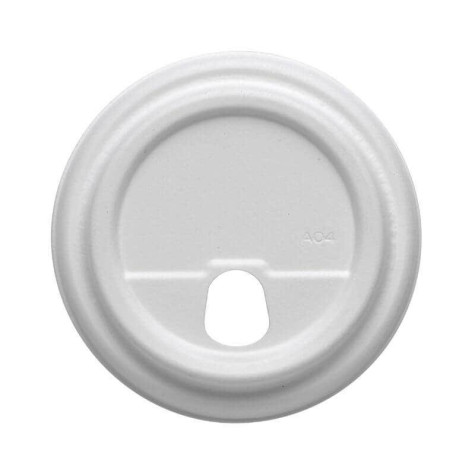 Strawlesss pulp lid for 12-16-20oz Coffee Cups - white  1000 pcs