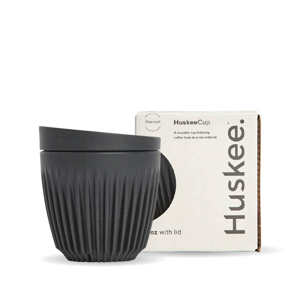 6oz HuskeeCup and lid - Charcoal  12 pcs