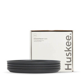 Saucer HuskeeCup classic - Charcoal  48 pcs