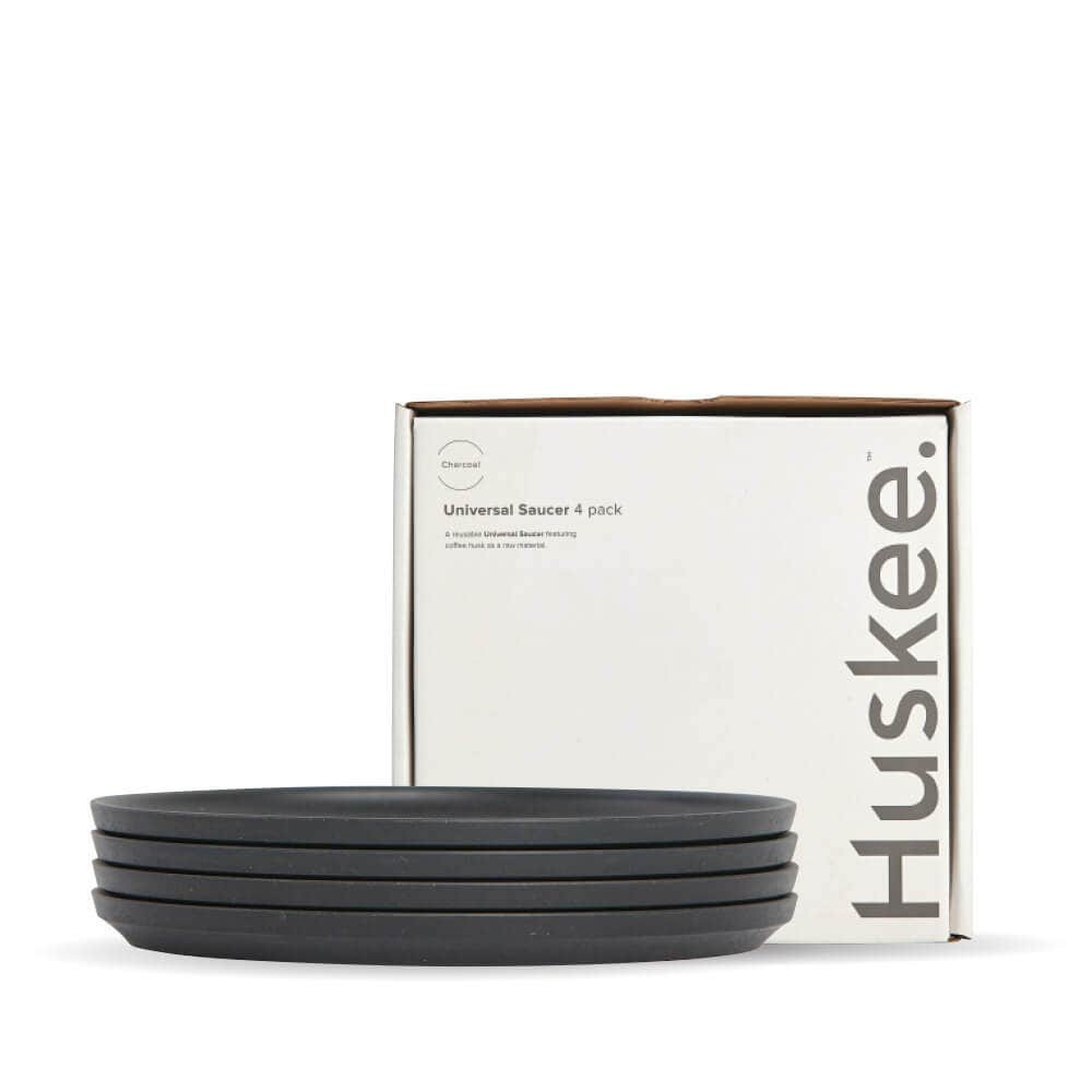 Saucer HuskeeCup classic - Charcoal  48 pcs