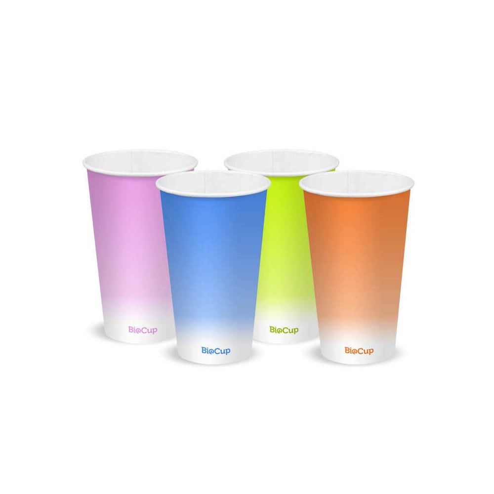 16oz Cold Paper Cup - Coloured  1000 pcs