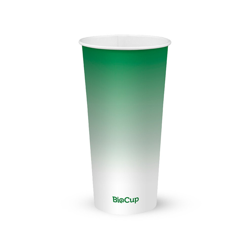 32oz Cold Paper Cup - Green Fade  500 pcs