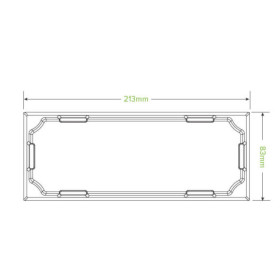 PET Lid for Long sushi tray  600 pcs