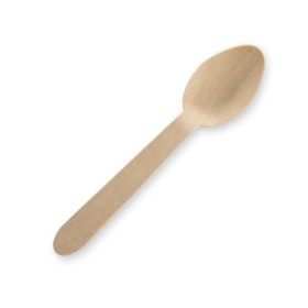 Tea Spoon 10cm Bulk Pack FSC - Wood  5000 pcs