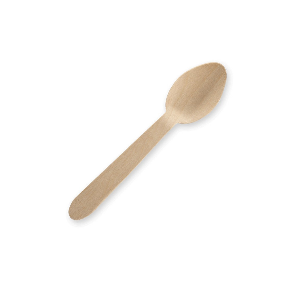 Tea Spoon 10cm Bulk Pack FSC - Wood  5000 pcs