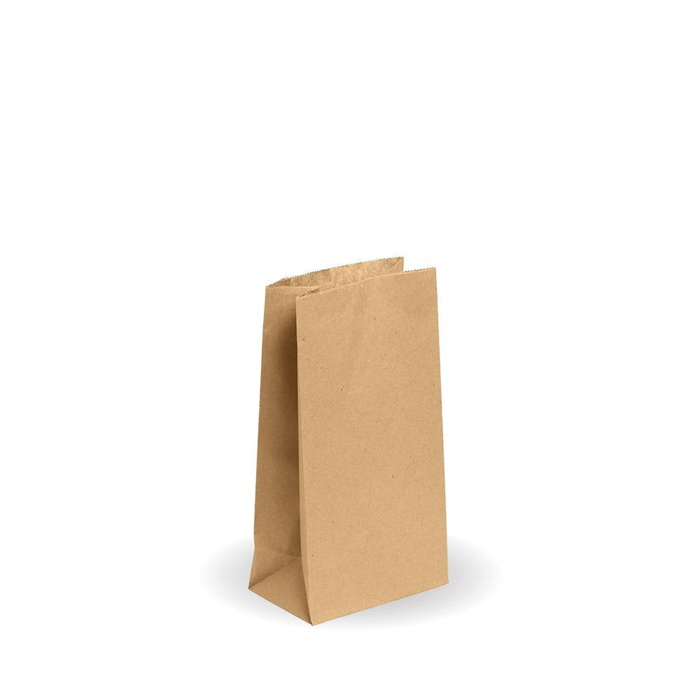 4 SOS paper bag - 127 x 235 x 77mm - kraft  2000 pcs