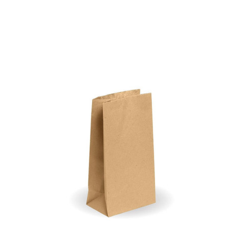 4 SOS paper bag - 127 x 235 x 77mm - kraft  2000 pcs