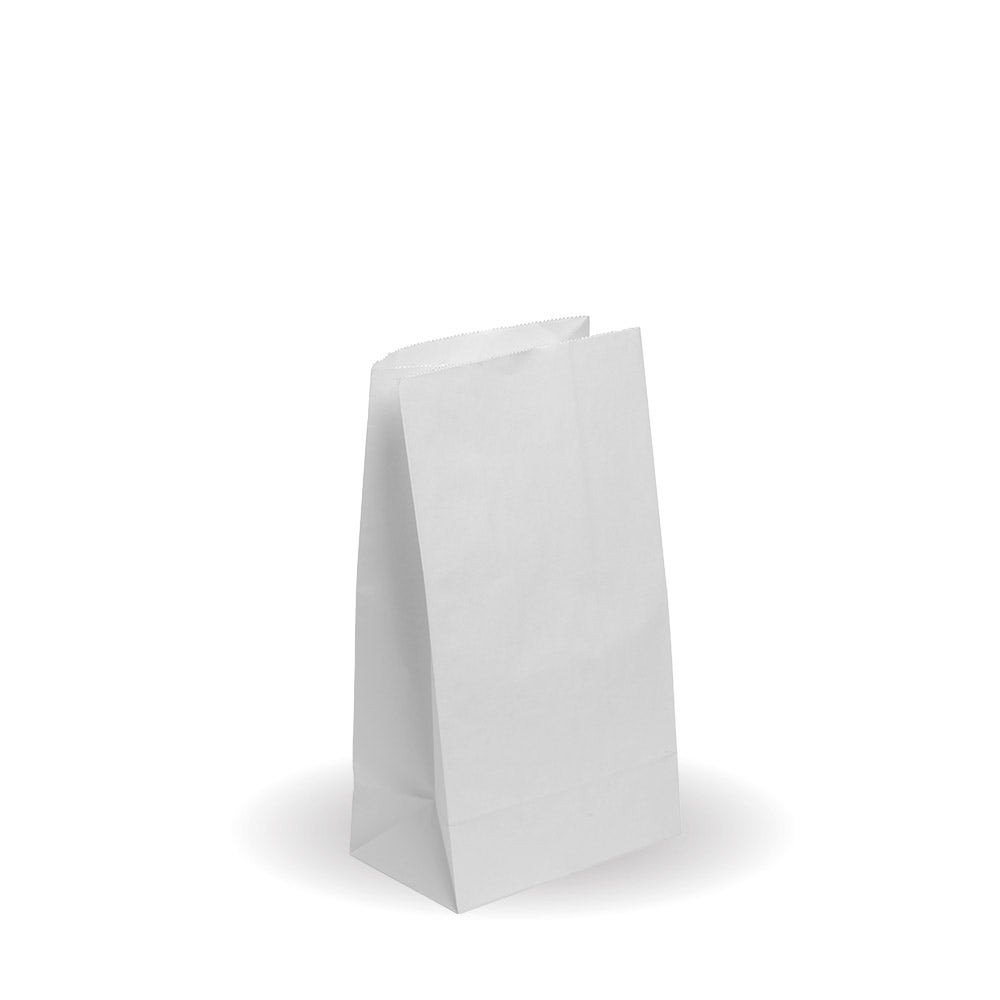 6 SOS paper bag - 150 x 270 x 90mm - white  2000 pcs
