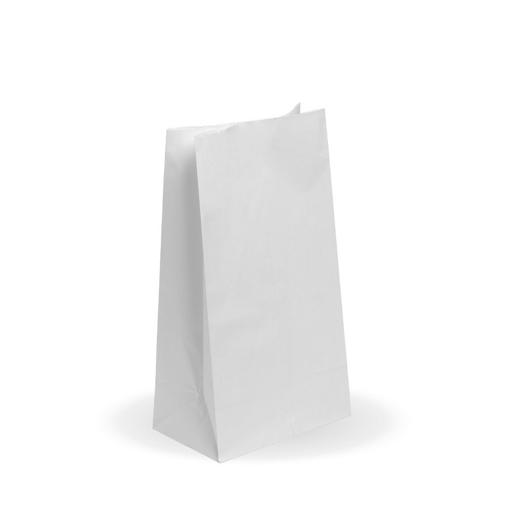 12 SOS paper bag - 178 x 330 x 112mm - white  1000 pcs