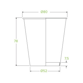 6oz Coffee Cup BioPlastic Single Wall Art Series - Fits Small Lids - 1000 pcs