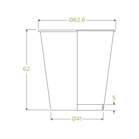 4oz Coffee Cup BioPlastic Single Wall Art Series - 2000 pcs