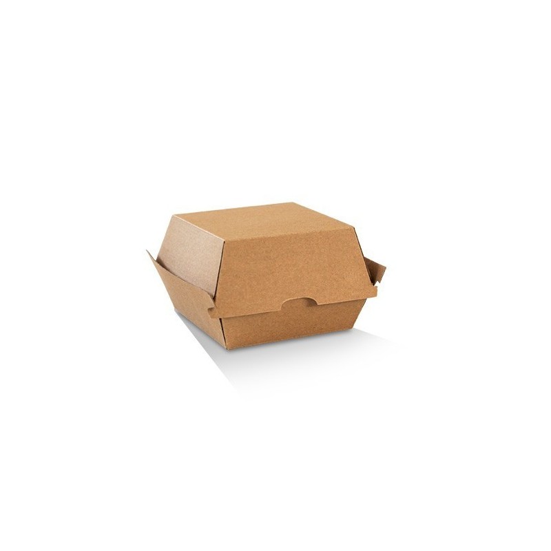 High Burger Box KRAFT Plain 113x111x100  200 pcs