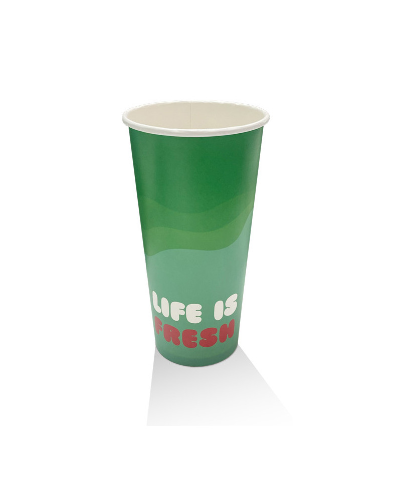22oz Aqueous Coated Cold Paper Cup - 1000 pcs