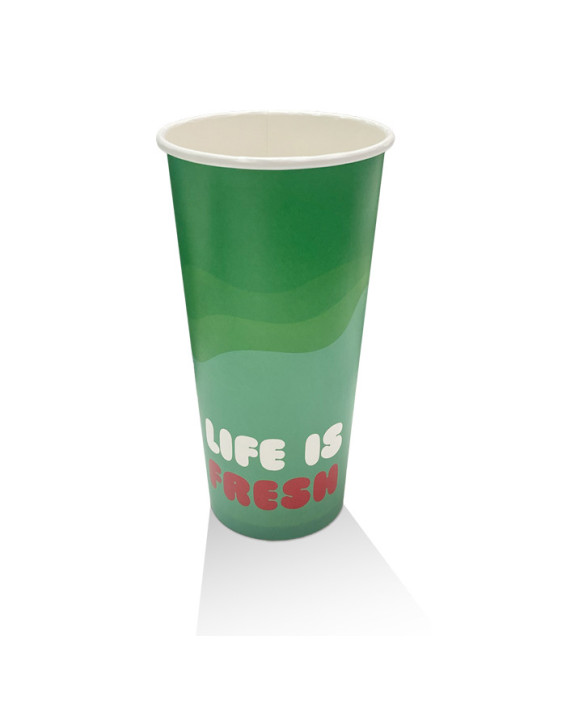 22oz Aqueous Coated Cold Paper Cup - 1000 pcs