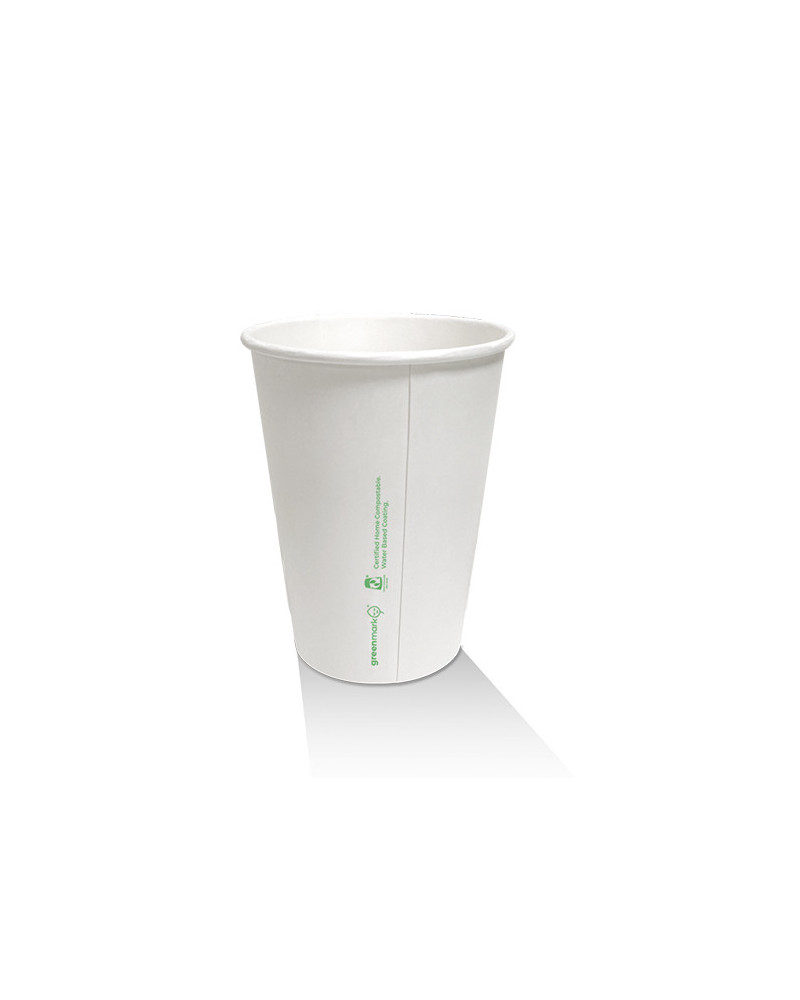 12oz Aqueous Coated White Single Wall Cup - 1000 pcs