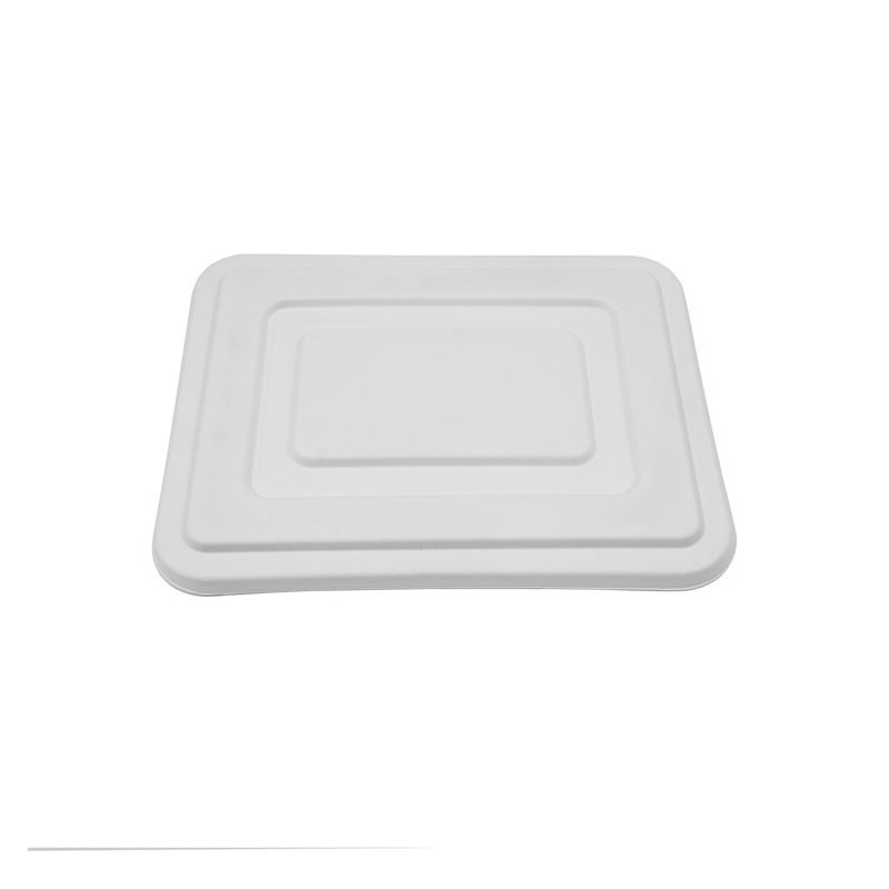 Lids for 5 Compartment Tray Sugarcane Bagasse  400 pcs