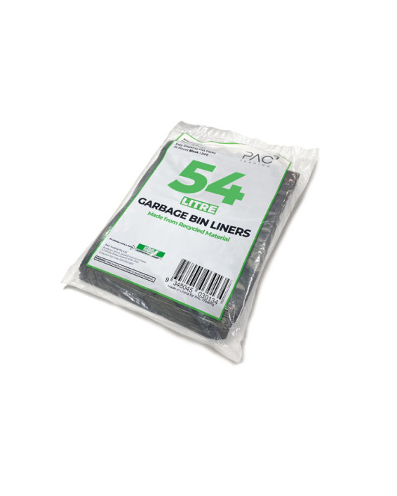 54L All-Purpose LDPE Bin Liners (20.5 microns) - 250 pcs