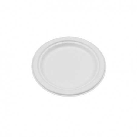 6.75" Sugarcane Bagasse Round Plate  1000 pcs