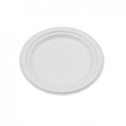 9" Sugarcane Bagasse Round Plate  500 pcs