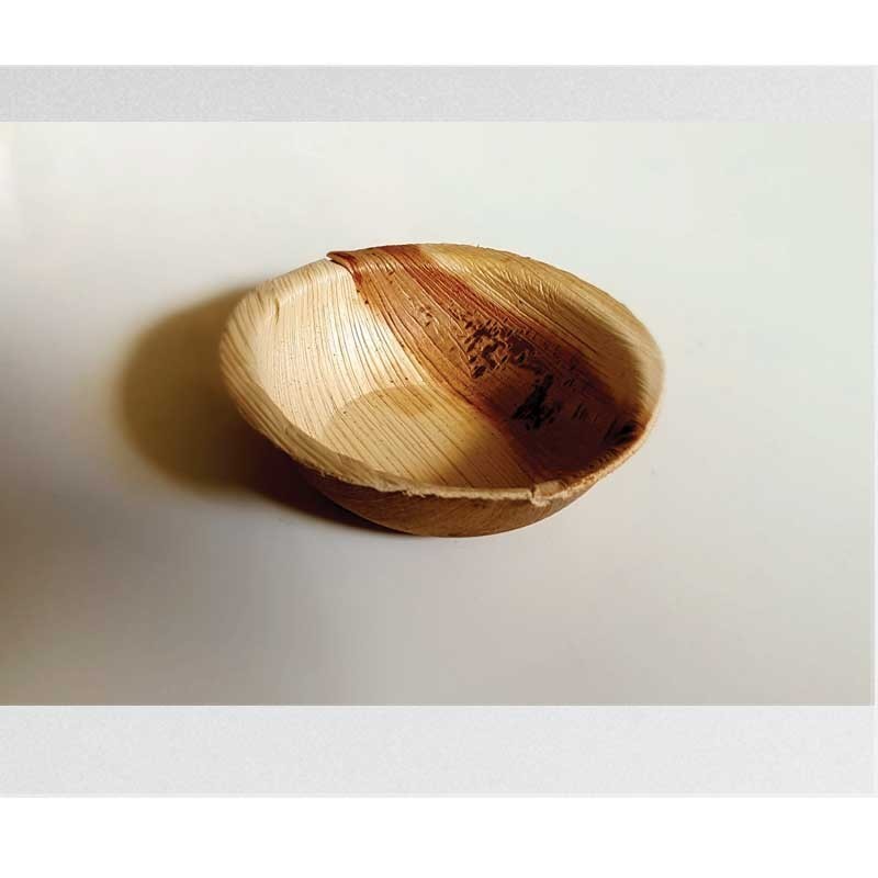 takeaway serving bowl sauce & dips container 3 inch,Palm Leaf Biodegradable TakeAway  Dips/Sauces 3inch
