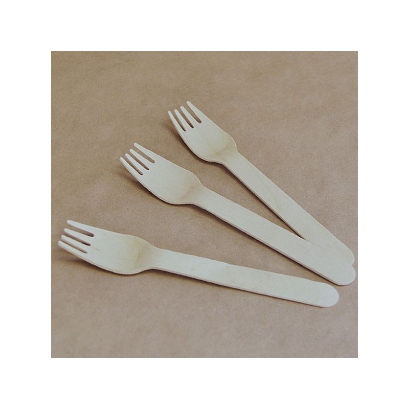 Takeaway Wooden Fork - FSC Certified  2000 pcs