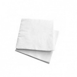 2PLY Lunch Napkin 1/4 Fold WHITE Sugarcane / Bamboo Mix   2000 pcs