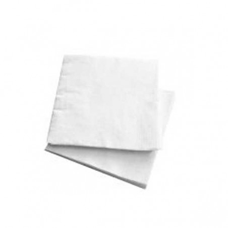 2PLY Lunch Napkin 1/4 Fold WHITE Sugarcane / Bamboo Mix   2000 pcs