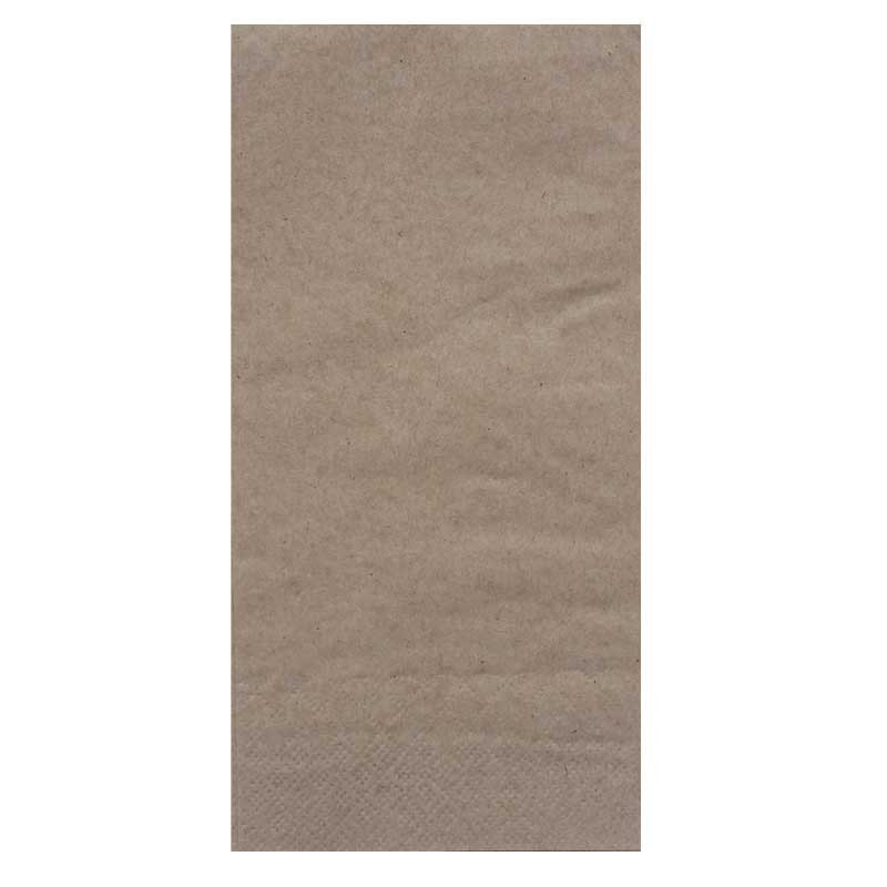 Recycled Brown 2PLY Dinner Napkin 1/8 GT Fold  1000 pcs