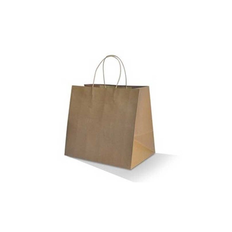 Small Takeaway KRAFT Carry Bag Brown