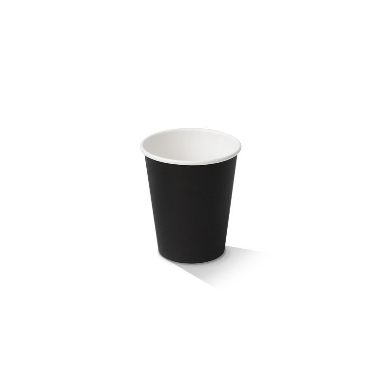 8oz Black Single Wall Coffee Cup  1000 pcs