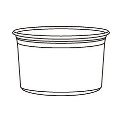 16oz Deli Clear Salad Container (Ingeo PLA)  500 pcs