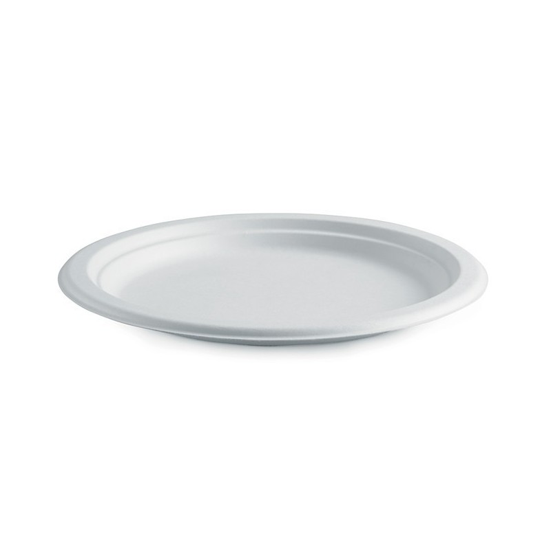 10" Round Plate Biodegradable White  500 pcs