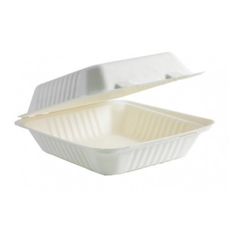 7.8x8x3" Clamshell Biodegradable White  200 pcs