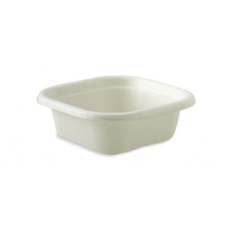 280ml Square TakeAway Base - 130x130x45mm - White  600 pcs