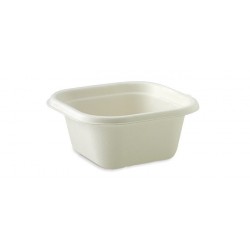 480ml Square TakeAway Base - 130x130x65mm - White  600 pcs
