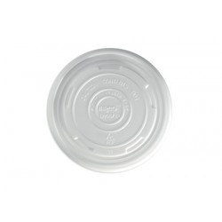 PLA Lid for 12 16 24 & 32oz Hot & Cold Bio Cup - Opaque  500 pcs