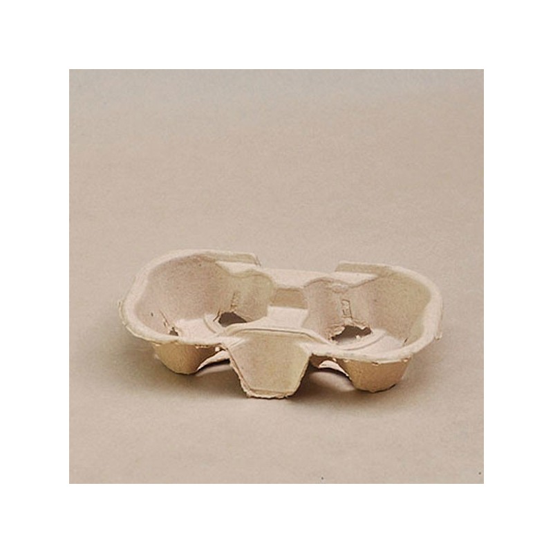 2 Cup Natural Coffee Cup Carry Tray  500 pcs