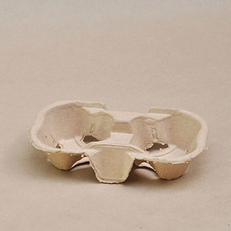 2 Cup Natural Coffee Cup Carry Tray  500 pcs