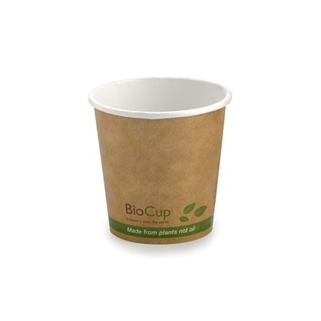 4oz Single Wall PLA Coffee Cup Leaf Kraft  2000 pcs
