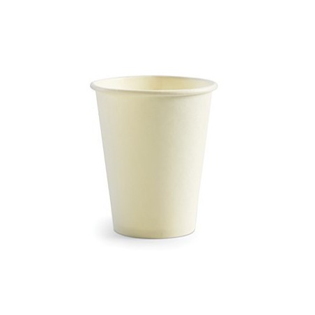 8oz Single Wall Bio Coffee Cup White  1000 pcs